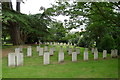 Part of the churchyard of St Germain, Thurlby