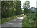 Rural road towards Easter Ardross