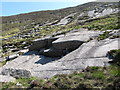 J3128 : Abandoned granite slab workings on the northern slopes of Slieve Bearnagh by Eric Jones