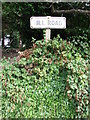 Vintage street nameplate, Hill Road, Rochester