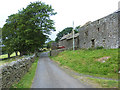 Gated road at Low Row