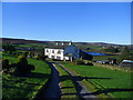 Hilltop house above Lower Laithe reservoir.