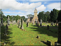 NH8449 : Cawdor Church and graveyard by Jennifer Jones