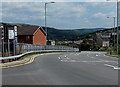 A4233 heads east away from Cymmer, Porth