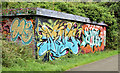 J3470 : Graffiti, Lagan towpath, Stranmillis, Belfast - July 2014(2) by Albert Bridge