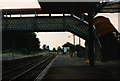 SX5994 : Sunset at Okehampton station, 1995 by John Winder