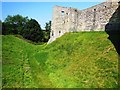 NU2405 : The Moat, Warkworth Castle by Bill Henderson