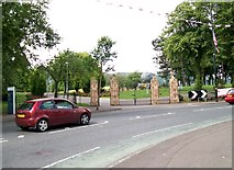 J3175 : The gates of Woodvale Park by Eric Jones