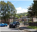 School entrance, Llangynidr