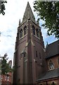 Church spire seen from Chelsea Park Gardens