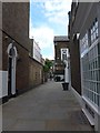 Looking from Old Church Street into Justice Walk