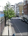 Taunton Place from the top of the steps off Rossmore Road