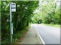 Bus stop on the A323 close to Cobbett Hill Road