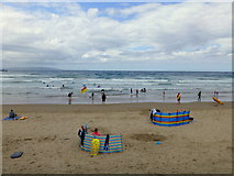C8540 : The beach at the West Strand, Portrush by Kenneth  Allen