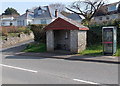 Ewenny bus shelter and phonebox