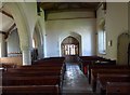 SU3784 : St Michael & All Angels, Letcombe Bassett: aisle by Basher Eyre
