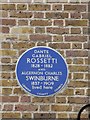 Blue plaque in Cheyne Walk (b)