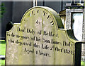 James Daly headstone, Knockbreda churchyard, Belfast