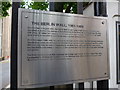 Plaque outside the National Army Museum