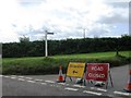 Holmead Cross, road  to Templeton closed