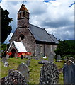 Church entrance repair work in Llangynidr