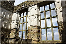 SK4663 : Windows and Plasterwork at Hardwick Old Hall by Jeff Buck