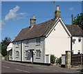 Bottisham: painted brick