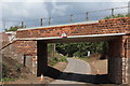 Reconstructed railway bridge over B724 at Cummertrees