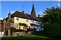 Cottages by the church at Billingshurst