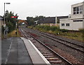 Semaphore signal at the northern end of Moreton-in-Marsh railway station