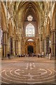 SK9771 : Lincoln Cathedral Nave (Looking West) by David Dixon