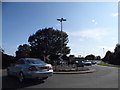 Roundabout at the junction of Chertsey Road and Littleton Lane