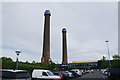 TQ3066 : Croydon B Power Station chimneys by Bill Boaden