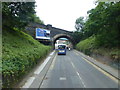 Railway bridge over Liverpool Road near Irlam Station