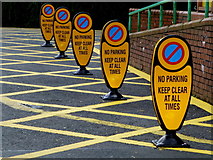 H4672 : No Parking indicators, Tyrone County Hospital by Kenneth  Allen