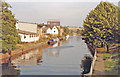 Ware: eastward on River Lea Navigation, 1990