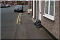 Sandbags on Low Green, Knottingley