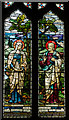 TQ6410 : Stained glass window, All Saints' church, Herstmonceux by Julian P Guffogg