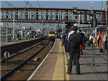 TQ3884 : Norwich train entering Stratford Station by Stephen Craven