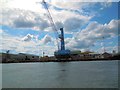 SZ0190 : Crane on Poole Quay by Paul Gillett
