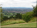 View to the Malverns from Leckhampton Hill