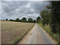 Road and fields near Windmill Farm