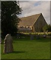 Churchyard and Barn