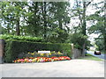 Garden at the entrance to Hawkshill on Chertsey Road