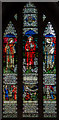SO7137 : Stained glass window, St Michael & All Angels church, Ledbury by Julian P Guffogg