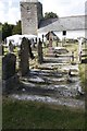SO0358 : St Cewydd's Churchyard by Bill Nicholls