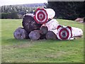 NJ5601 : Axe-throwing target (collapsed) by Stanley Howe