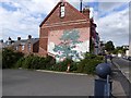 Mural on wall by St Sidwell