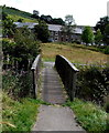 Wooden footbridge over the Afon Garw, Blaengarw