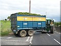 Agricultural traffic at the junction of Glenhead Road and Ballyward Road